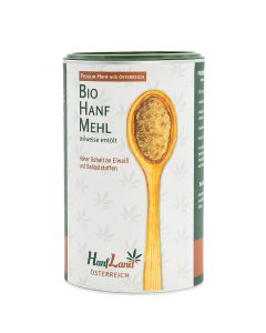 Bio Hanfmehl 500g - Speisen erhalten ein angenehm nussiges Aroma - 10-15 Prozent des Getreidemehls durch Hanfmehl ersetzen von Hanfland 