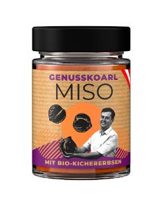Bio Kichererbsen Miso 190g - traditionell grobe Tsubu-Qualität - schonen fermentiert - universell einsetzbar - einzigartig würziges Aroma von Genusskoarl