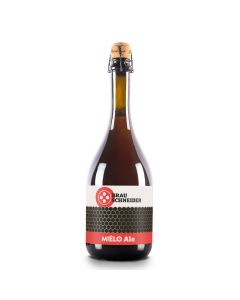 Mielo Ale Bier 750ml - zartes Honigaroma - obergärig - Gersten-und Röstmalze - bernsteinfarbenes Bier von BrauSchneider