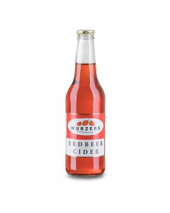 Erdbeer Cider 330ml - geringer Alkoholgehalt - besonders fruchtig - wenig Zucker - ideales Erfrischungsgetränk von Wurzers