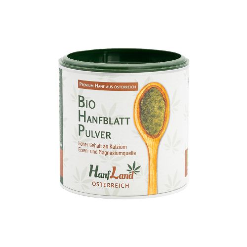 Bio Hanfblattpulver 80g - Vitamin C - Kalzium und Magnesium reich - Perfekt geeignet als Smoothie von Hanfland