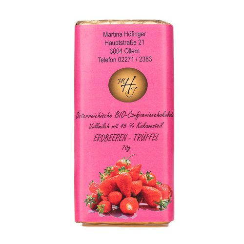 Schokolade Erdbeer-Trüffel 70g