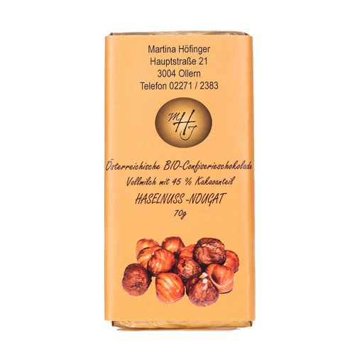 Schokolade Haselnuss-Nougat 70g